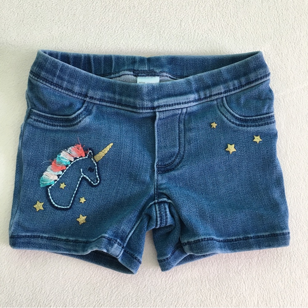 🦄 Denim Unicorn Shorts by Carter's 🦄